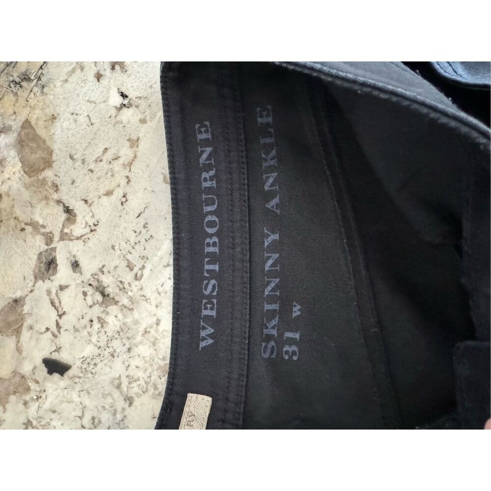 Burberry Brit Westbourne Skinny Ankle Slick Jeans, Size 31 - Picture 9 of 10